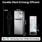 Samsung 236 L, 2 Star, Digital Inverter, Frost Free Double Door Refrigerator (RT28C3032GS/HL, Gray Silver) - Image 5