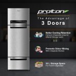 Whirlpool 215 L Frost Free Triple-Door Refrigerator [FP 223D PROTTON ROY RADIANT STEEL(Z) ] - Image 2