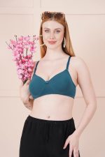 Celary Women's Bra Cotton Blend Lightly Padded|| Wirefree T-Shirt||Soft Pad for Daily use|| Every Day Use Bra || 2 Piece Combo - Image 5