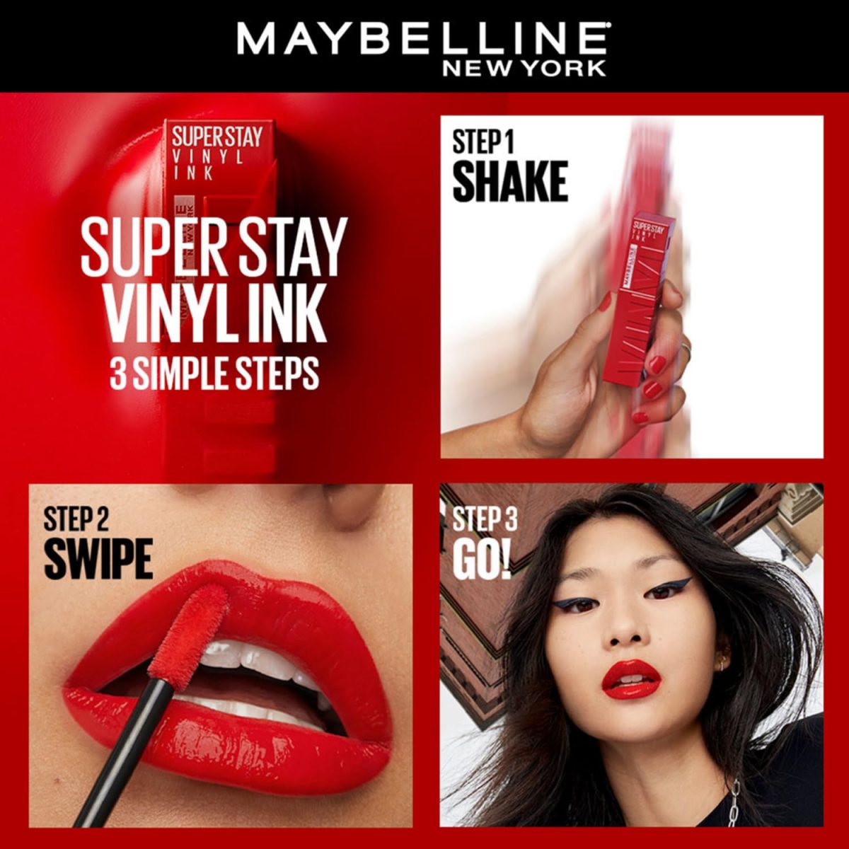Maybelline New York SuperStay Vinyl Ink Liquid Lipstick Lippy Instant Shine & Transfer Proof. SuperStay Vinyl Ink Liquid Lipstick Last Up To 16Hr, Enriched With Vitamin E & Aloe | 4.2ml - Image 3