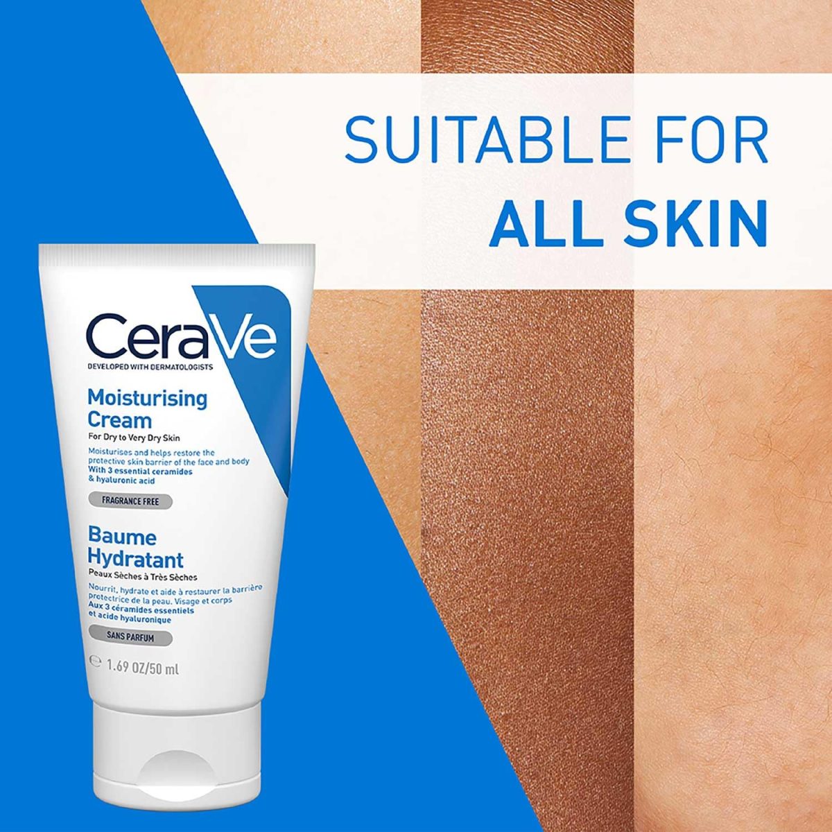 CeraVe Moisturizing Cream For Dry To Very Dry Skin (50ml) - Formulated with 3 Essential Ceramides And Hyaluronic Acid | Non-Comedogenic Moisturizer For Face and Body - Image 11