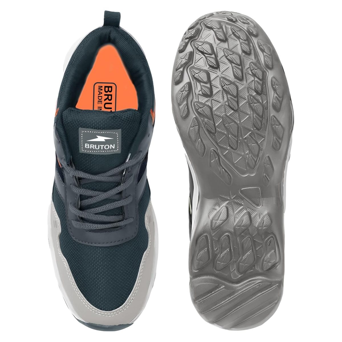 BRUTON EVA Lite Sport Shoes Running Shoes for Men- Grey - Image 4