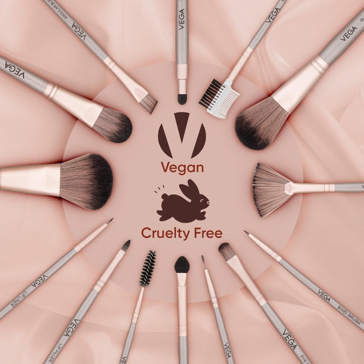 VEGA Lip Filler Makeup Brush with Wooden Handle, Lip Brush for Flawless Finish, Lipstick (MBN-13) - Image 6