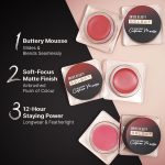 Swiss Beauty Select Lip And Cheek Cushion Creamy Mousse with Vitamin E | 12 Hours Stay | Shade- Vogue Rose, 4.5gm | - Image 3