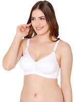 Fashiol Women Cotton Non Padded Wirefree Heavy Big Bust Side Support Full Coverage Minimizer Bra with Detachable Strap Multicolor - Pack of 1 - Image 6