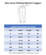 Alan Jones Clothing Women’s Ankle-Length Cotton Trackpant | Comfort Fit | Heavy GSM Fabric | Side Pockets | Drawstring Waist - Image 6