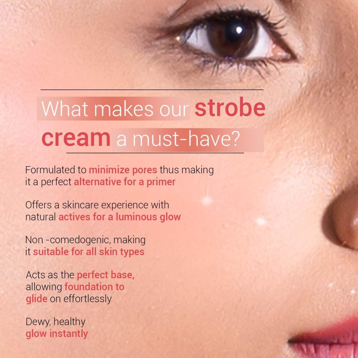 Sotrue Strobe Cream Pink for Face Radiance, Multipurpose Strobe Cream, Dewy Glazed Instant Glow, Highlighter For Face, Boosts Hydration, For All Skin Types, 30g - Image 7