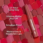 Mamaearth Moisture Matte Longstay Mini Lipstick with Avocado Oil & Vitamin E for 12 Hour Long Stay-01 Carnation Nude - 0.7 g - Image 3