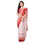 dB DESH BIDESH Women`s Cotton Saree Handloom Sarees For Women Cotton Tant Cotton Sarees For Women Phulkoli Design Handloom Sarees For Women Cotton Without Blouse Piece
