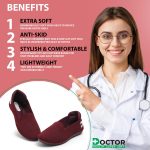 DOCTOR HEALTH SUPER Knitted Comfortable Stylish Classy Ballerina | Premium Flat Jutis Bellies | Non Slip Lightweight Shoes Bellies For Women | Dailywear Slip-On Flat Jutis | Trendy Women Jutis Bellies - Image 7
