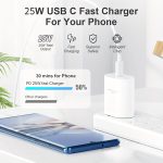 25W Super Fast Charger Adapter & Type C Cable Compatible with Samsung Galaxy S25, S24, S23, S22, S21(Ultra/Fe), M35, M15, M06, M05, M56, A55 5G, A35 5G, A15, F15, F14(Z/S/A/M/F Series) - Image 3
