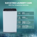 Haier 7 Kg 5 Star Fully Automatic Top Load Washing Machine with Oceanus Wave Drum, Magic Filter, 8 Wash Programs (HWM70-AE, Moonlight Silver, Stainless Steel Drum, 15 Mins Quick Wash) - Image 6