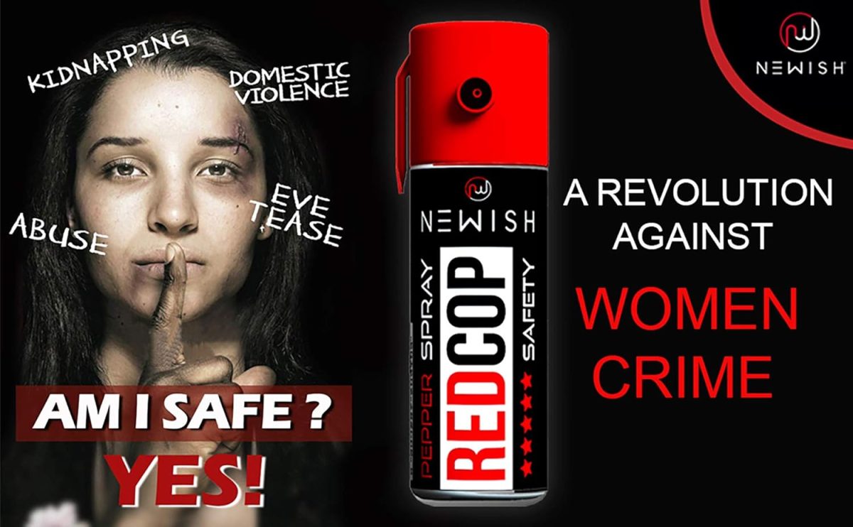 Newish Metal Powerful Pepper Spray Self Defence for Women Shots 50 (35 gm / 55 ml) (Red) - Image 3