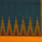 ODISHA HANDLOOM Women's Ikat Silk Saree (o 35_Green) - Image 4