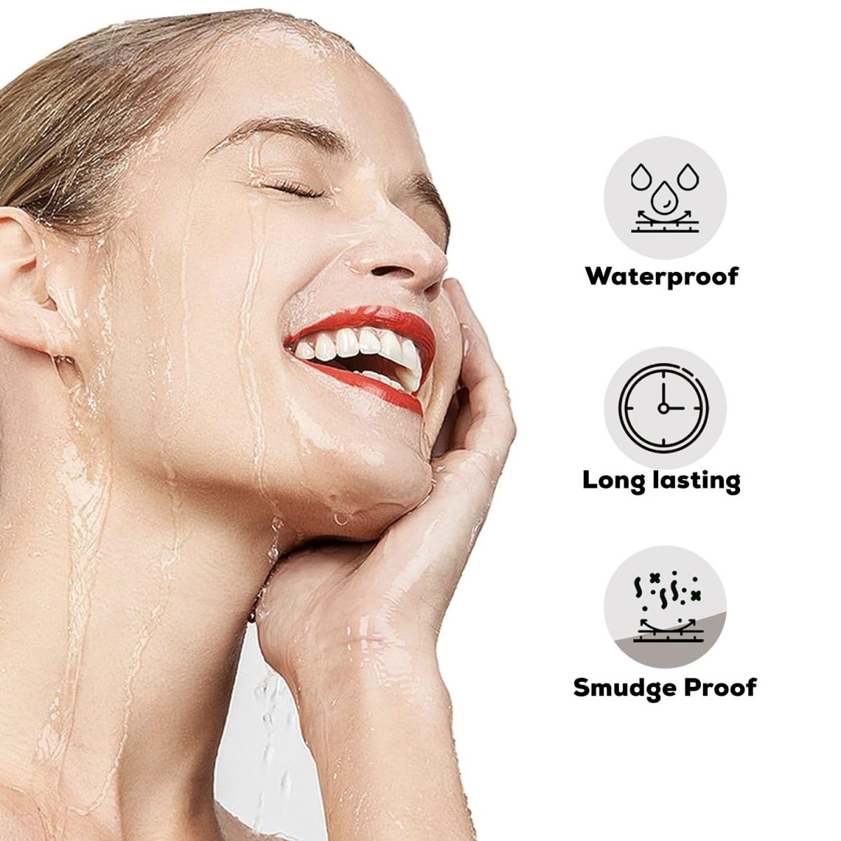 Gleva Eyebrow Stamp & Stencil Kit - Vegan Long-Lasting Stamping Powder With 10Pcs Reusable Thin & Thick Stencils for Perfect Brows (Black) - Image 2