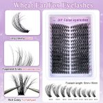 MAYCREATE® 252PCS Wispy Lash Clusters Natural Eyelash Clusters 60D Cluster Eyelash Extensions 8-16mm Mix Thin & Invisible Lashes Individual Lashes DIY Lash Extension at Home - Image 2