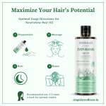 Singular Ever Guard Hair Oil for Men & Women | Hair Growth & Hair Fall Control | Cold-Pressed Blend of Argan, Almond, Bhringraj, Rosemary Oil & Vitamin E - 100 ml - Image 5