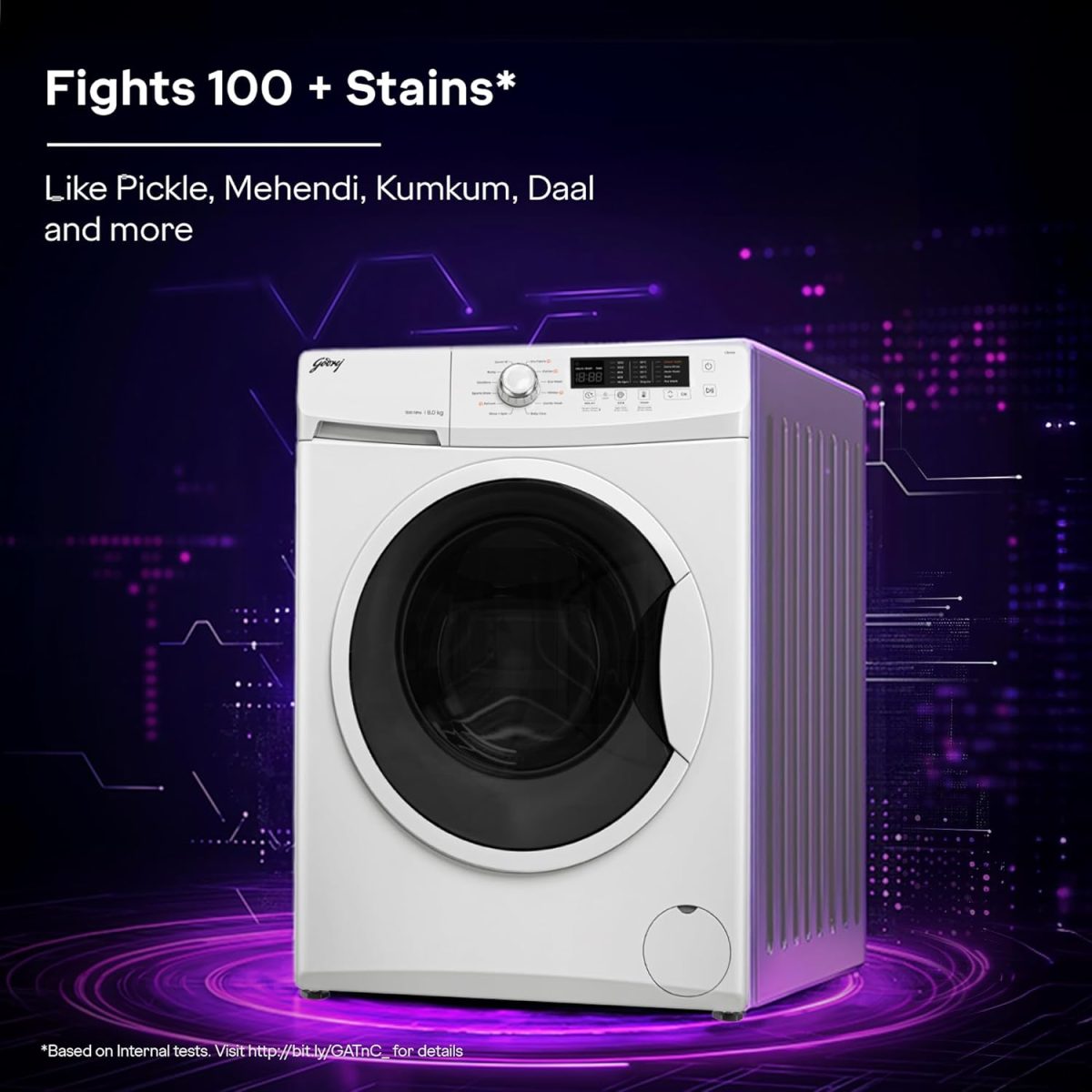 Godrej 7 Kg 5 Star, With AI Tech, I-Sense Technology Fully-Automatic Front Load Washing Machine (WFEON CRS 7010 5.0 FKEDM GLWH, Inbuilt Heater and FabriSafeâ„¢ Drum, Glacial White) - Image 3