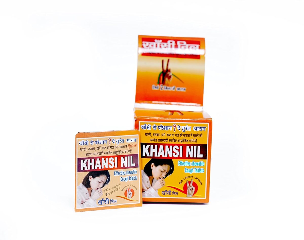 Wellchem Khansi Nil Tablet pack of 1 Box (20 Pouch x 4 Tab.) - Image 2