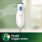 PHILIPS HL1655/00 Hand Blender | Powerful 250W Motor | with Rust free steel arm | Easy single trigger operation | Specially designed blades | Wall bracket for easy storage, 2year warranty Blue & White - Image 6