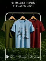 NOBERO Men's Graphic Printed Regular Fit Cotton T-Shirt (Pack of 3) - Image 5
