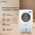 Bajaj PX97 Torque New 36L Personal Air Cooler For Home | High Speed Fan | 30Ft Powerful Air Throw | Inverter Compatible | Cooler For Room | 3 Yrs (1 Yr Standard + 2 Yrs Extended) Warranty【White】 - Image 4