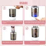 XENGVA Makeup Brush Cleaner, Electric Makeup Brush Cleaning Machine, USB Automatic Spinning Makeup Brush Cleaner for All Size Makeup Brush, Great Gift for Women Girls - Image 5