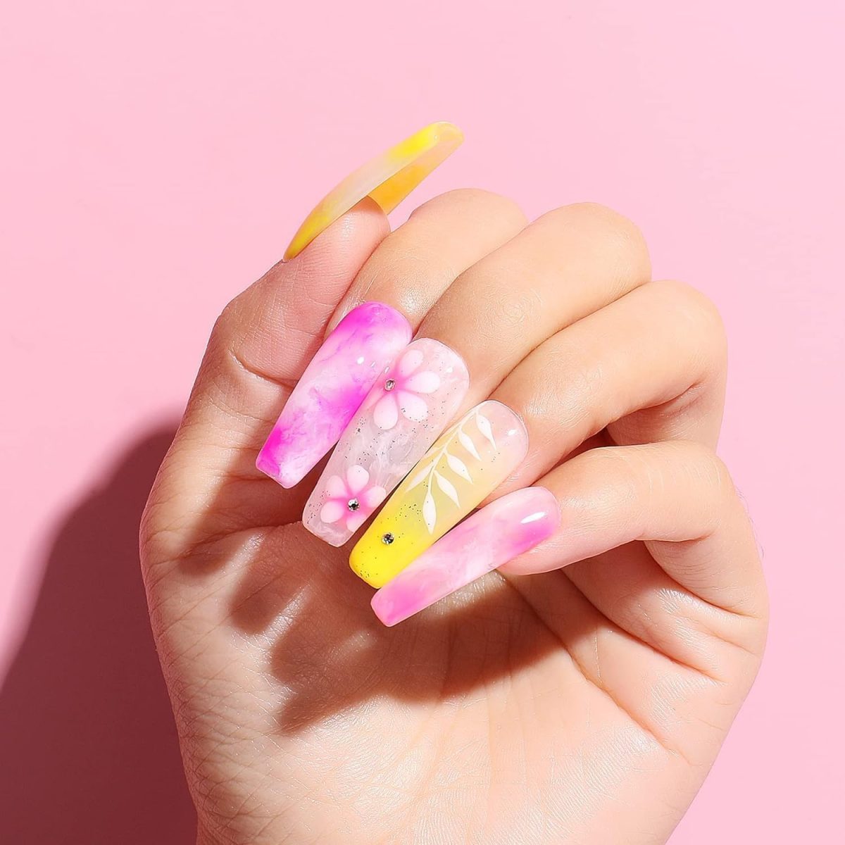 KRENI Blooming Gel 15ml UV LED Soak Off Nail Art Polish for Spreading Effect Marble Nail Polish Gel Paint Nail Designs for DIY Color Flower Watercolor Magic Beauty - Image 4