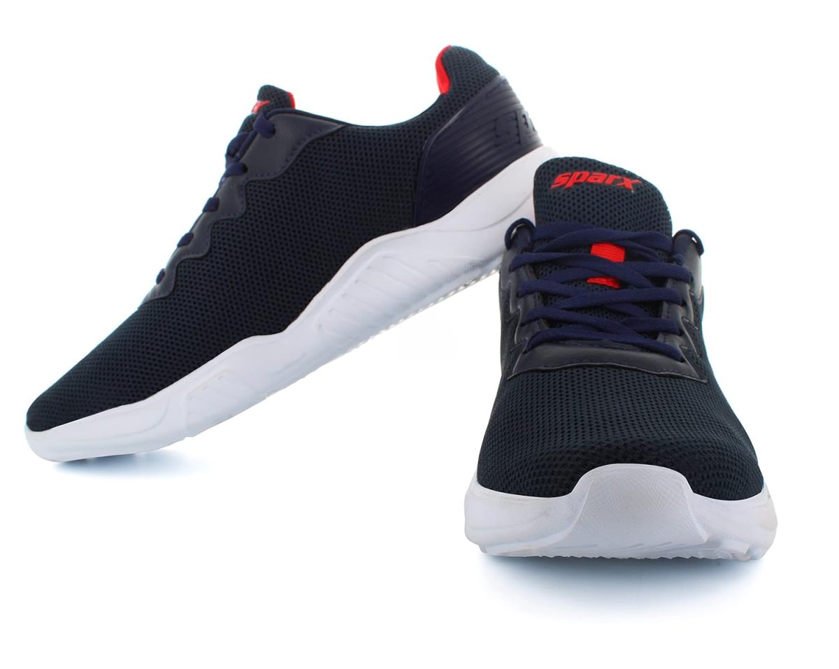 Sparx Men's Navy Blue Red Running Shoes-8 Kids UK (SX0648G) - Image 9