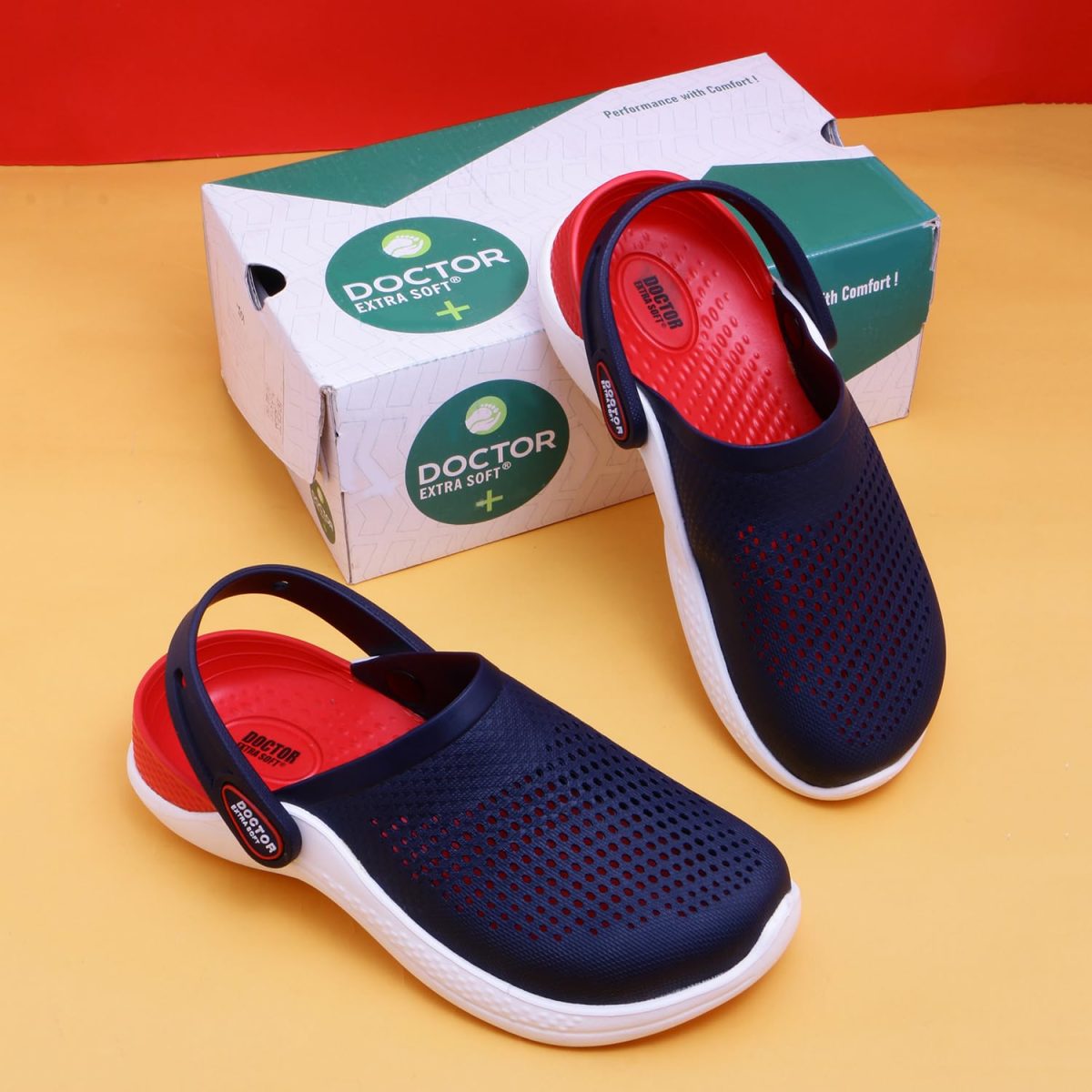 DOCTOR EXTRA SOFT Men's Classic Casual Sports Clogs/Sandals with Adjustable Back Strap for Adult | Comfortable & LightWeight| Stylish & Anti-Skid| Waterproof & Everyday Use Mules for Gents & Boys D-513 - Image 2