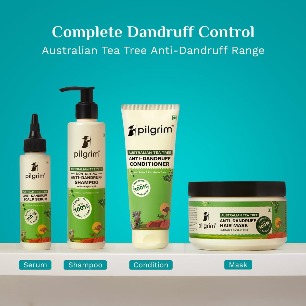 Pilgrim Australian Tea Tree Non-Drying Anti-Dandruff Shampoo 200 ml | Removes Dandruff from Source | Helps with Itching, Irritation | Strong & Smooth Hair | For Men & Women | - Image 6