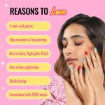 MyGlamm POPxo Makeup - Mini Nail Kit - Vacay - 15ml (Set of 5) | Glossy Nail Polish Set | Long Lasting & High Gloss Effect | Chip Resistant Nail Paints | Cruelty-free & Vegan - Image 4