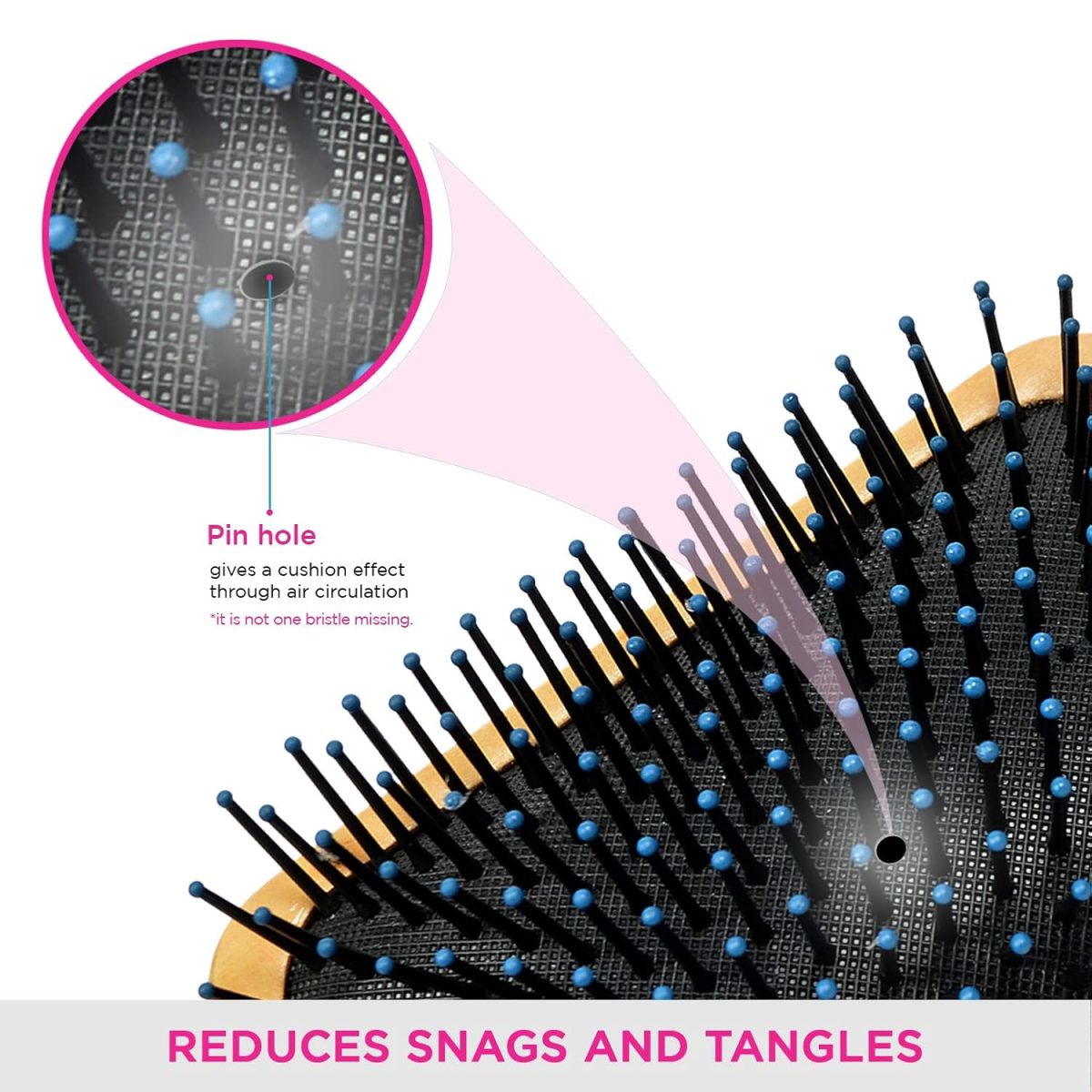 VEGA Premium Collection Paddle Hair Brush for Men & Women, (E1-PB) - Image 5