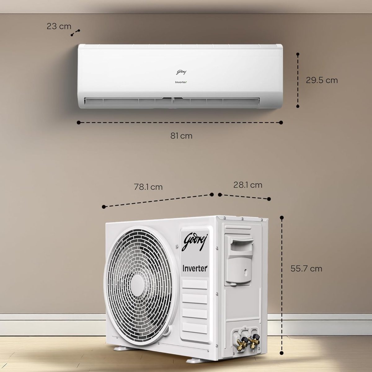 Godrej 1 Ton 5 Star, 5 Years Comprehensive Warranty, 5-in-1 Convertible Cooling, Inverter Split AC (Copper, Heavy-Duty Cooling at 52 Deg Celcius, AC 1T EI 12IINV5R32-WWR, White) - Image 6