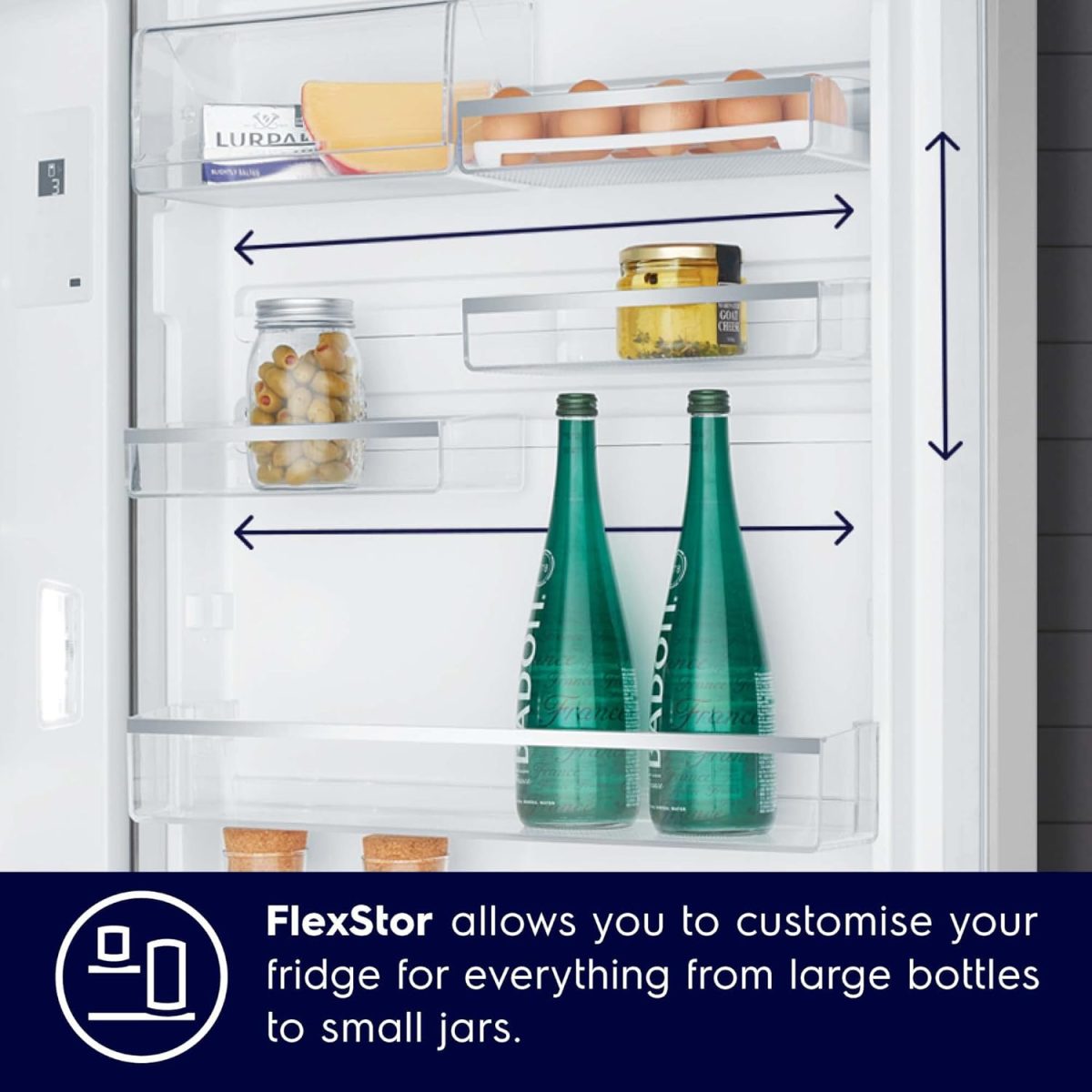 Electrolux 461L Frost Free Inverter Double Door Refrigerator, Top Freezer, TasteLockAuto & TasteGuard Technology, Arctic Silver Steel, UltimateTaste 500, ETB4600C-A - Image 8