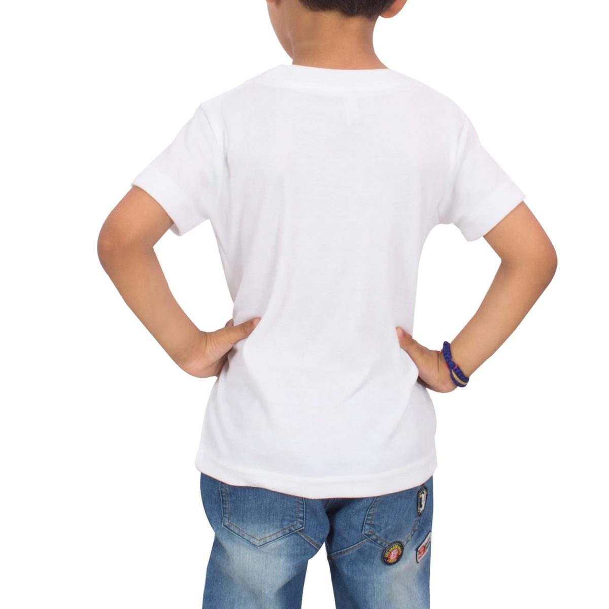 FADE COLLECTION - Black Panda Design Printed Colored Gift Cartoon Kids Cotton T-Shirt(Boys/Girls) (9-10 Years, White) - Image 2
