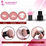 Majestique Blender Beauty Foundation Sponge | Mushroom Blender with Handle Case | Dual-use Cosmetic Sponge for Dry/Wet Application | Makeup Sponge - Color May Vary - Image 2