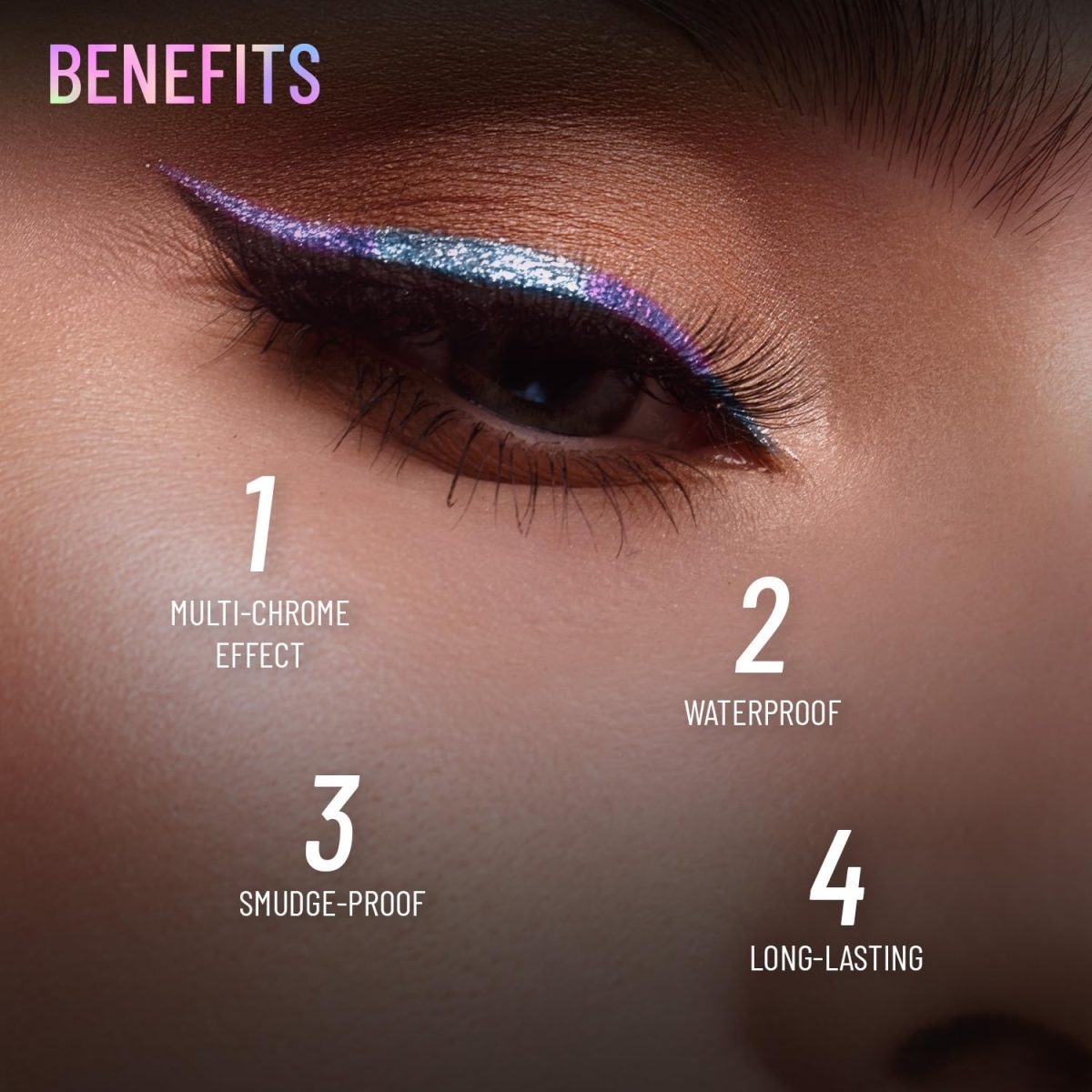 SWISS BEAUTY Holographic Shimmery Pencil Eyeliner | Waterproof, Smudge Proof, Long Lasting Eyeliner With Easy Application | Shade- Milky Way, 0.2G, Assorted - Image 3