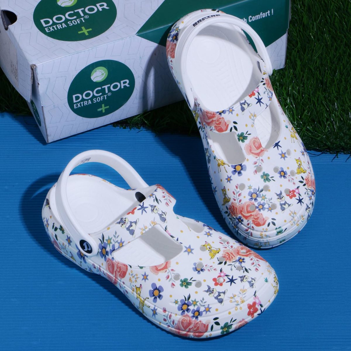 DOCTOR EXTRA SOFT Women's Classic Casual Clogs/Sandals with Adjustable Back Strap for Adult | Comfortable & Light Weight | Stylish & Anti-Skid | Waterproof & Everyday Use Mules for Girls & Ladies D-512 - Image 3