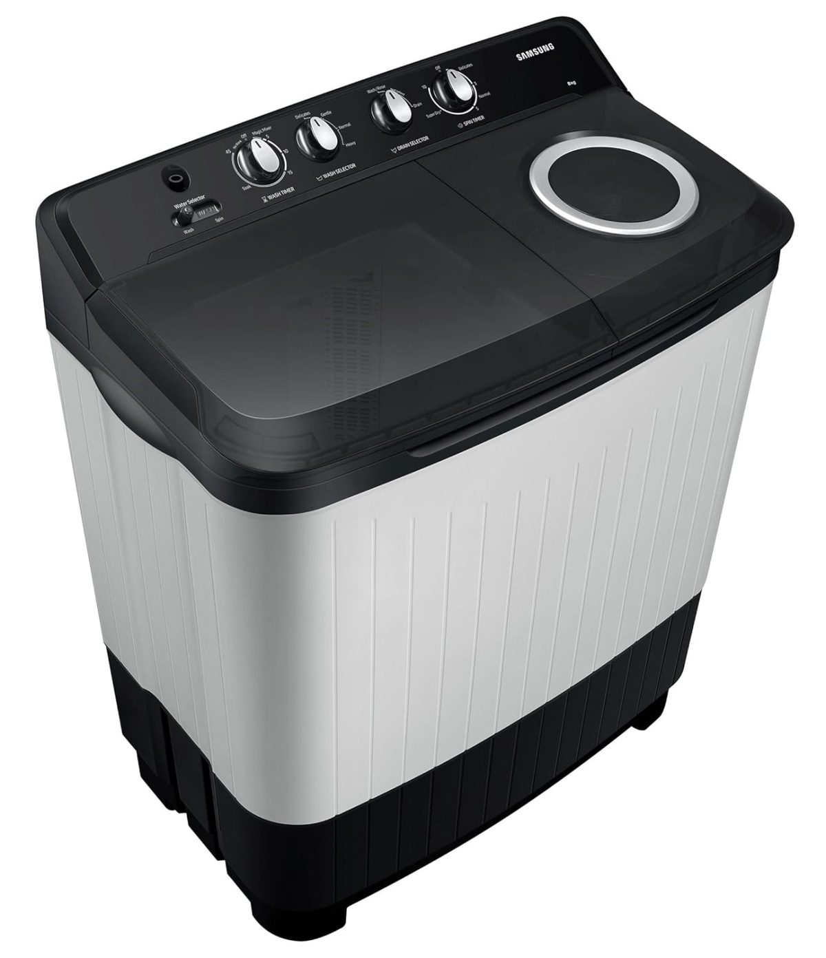 Samsung 8 kg, 5 star, Semi-Automatic Top Load Washing Machine (WT80C4200GG/TL, Air Turbo Drying, Light Gray,) - Image 8