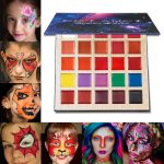 COSLUXE Lip Makeup Palette, Long Lasting Wear Lip Care Moisturizing #DE'LANCI Lipstick Set,Pigmented Festival Halloween Body Face Paint 25 Colors,Professional Blendable Lip Makeup for Girl/Women/Kids-All Skin - Image 7