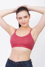 B-SOFT Medium Impact Sports Bra for Women | Daily Use | Non-Wired | Non-Padded | Seamless Bra | Full Coverage | Suitable for Gym,Yoga,Workout - Image 4