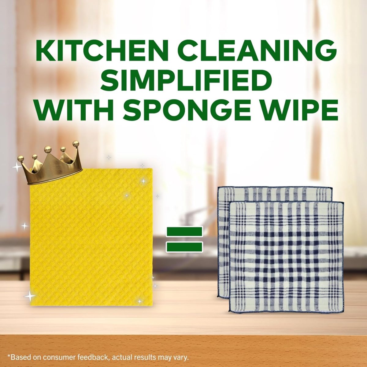 Scotch-Brite Multi-purpose , Easy to use kitchen cleaning Sponge Wipe (3 -Pieces) - Image 4