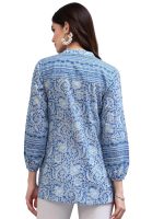rytras Women's Floral Printed Cotton Regular Fit Top - Image 2