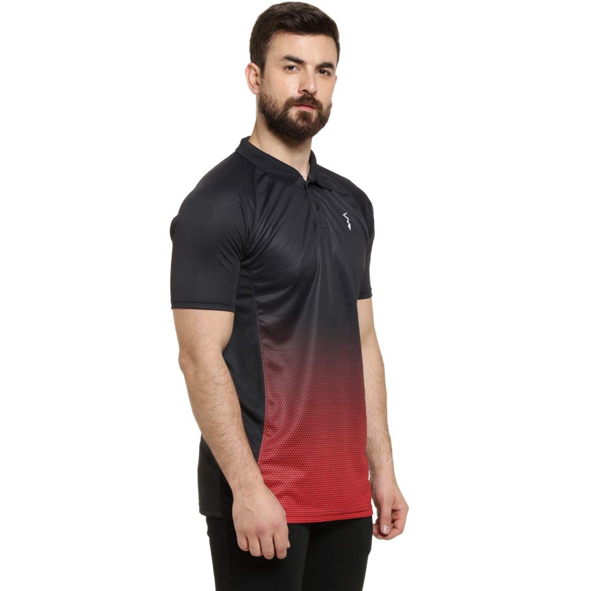 Campus Sutra Men's Polyester Comfort Fit Polo Activewear T-Shirt for Casual Wear | Spread Collar | Short Sleeve | Half-Button Closure | Jersey T-Shirt Crafted with for Everyday Wear - Image 7