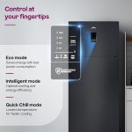 Godrej 436 L 2 Star With AI Tech, 95%+ Food Surface Disinfection With Nano Shield Technology Inverter Frost Free Double Door Regalis Refrigerator (RF EON 438B RCI MT BK, Matt Black) - Image 4