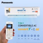 Panasonic 2.0 Ton 5 Star Premium Wi-Fi Inverter Smart Split AC (Matter Enabled, Higher Airflow, Copper Condenser, 7in1 Convertible, True AI, 4-Way, PM 0.1 Filter, CS/CU-NU24AKY5W, White) - Image 8