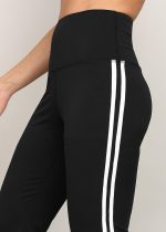 Rock Paper Scissors Premium Flare Gym Pants High Waist Stretchable Flared Leggings with Side Stripes Gym wear/Active Wear Tights Yoga Pants Zumba/Dance Womens Workout Tights Gym Tight - Image 5