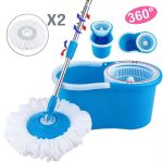 Raxon Innovation Stainless Steel Microfiber Floor Cleaning Mop with Removable Washable Cleaning Pad and Integrated Water Mechanism,mop for Cleaning Floor(Multicolour) (Spin Mop) - Image 6