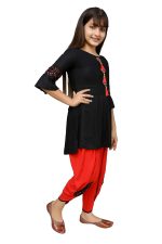 ELENDRA Girls Cotton Salwar Suit Set - Image 4